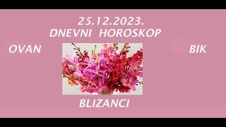 Jasminka HolclajtnerRoyal Astro Studio OVAN BIK BLIZANCI Dnevni horoskop za 25122023 [upl. by Enattirb]