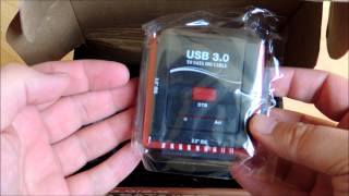 UNBOXING USB 3020 to SATAIDEPATA 2535 Inch Hard Drive Cable Converter [upl. by Dulsea]