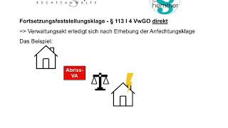 Fortsetzungsfeststellungsklage FFkl § 113 I 4 VwGO [upl. by Vladi]