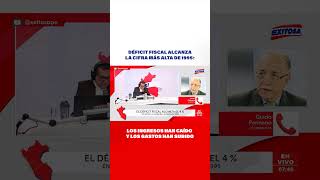 🔴🔵Déficit fiscal alcanza la cifra más alta de 1995 Los ingresos han caído y los gastos han subido [upl. by Willi]