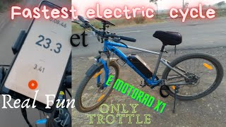 Fastest Electric Cycle 🫡 पैसा वसूल 🤑🤑 Emotorad X1 On Full Throttle 🚲 emotorad electriccycles [upl. by Elgna562]