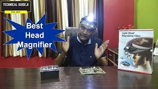 Best Head Magnifier with LED Light  Review and Demo of Headband Magnifying Glasses [upl. by Yruj]