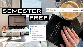 How I Prepare for the Semester  tips schedule organization [upl. by Tombaugh915]