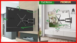 Barkan Long TV Wall Mount 13  65 inch Full Motion Articulating  4 Movement Flat [upl. by Ycniuqed]