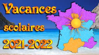 Calendrier des vacances scolaires 2021 2022 vf calendrier officiel [upl. by Wileen141]