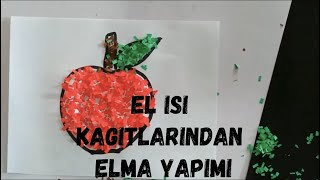 el işi kağıdından elma yapımı [upl. by Eelasor]