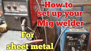 How to set up your mig welder for sheet metal [upl. by Nashom]