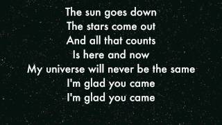 The Wanted  Im Glad you came Lyrics [upl. by Lichter902]