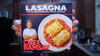 Chef Ramsay Lasagna with Bolognese Meat Sauce Frozen Meal Review [upl. by Vories]