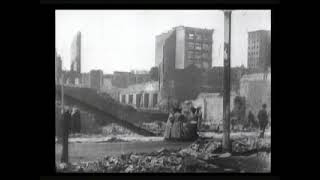 Earthquake San Francisco 1906 View of City Hall from the US Mint Part 2 [upl. by Anitsirhcairam]