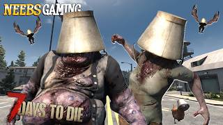 The zombies are coming and they have BUCKETS on their heads  7 Days to Die Twitch Integration [upl. by Esta549]