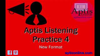 Aptis Listening Practice 4 Video [upl. by Martijn]