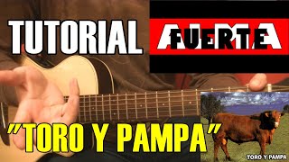 COMO TOCAR quotToro y pampaquot de Almafuerte  Tutorial guitarra acústicacriolla acordes rasgueo y SOLO [upl. by Ener]