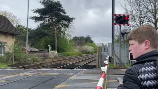 Doddington Road Level Crossing 030424 FT lctrains6768 [upl. by Molahs]