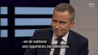 French ambassador Etienne de Gonneville quotFrance is a muslim countryquot on SVT Agenda  25th Oct 2020 [upl. by Eey]