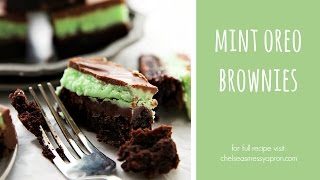 Mint Oreo Brownies [upl. by Neona]