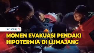 Detikdetik Evakuasi Dramatis Pendaki Gunung Lemongan Lumajang yang Hipotermia [upl. by Elesig]