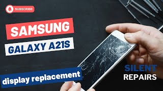 SAMSUNG Galaxy A21s  Screen repair  Display replacement  Repair video [upl. by Crabb]