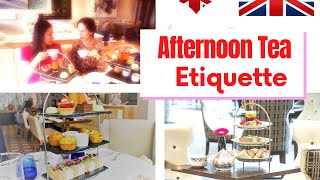 Afternoon Tea Etiquette  Afternoon Tea at the Chelsea Harbour Hotel [upl. by Naarah704]