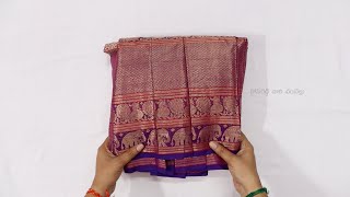 diwalifestival2024 TraditionalWomens Narayanpet Cotton Halfsaree Unboxing ampreview in Telugu [upl. by Aciras]