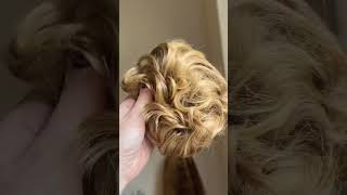 How to add volume to your bun Frontrow hair scrunchie ✨ [upl. by Herzog]