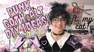 Easy Alt Punk and Goth DIY Fashion Ideas and Tips Plus Sewing Tutorial [upl. by Nodnas]