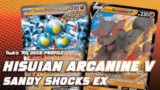 Hisuian Arcanine VSandy Shocks ex  PTCGL Deck Profile [upl. by Pickar]