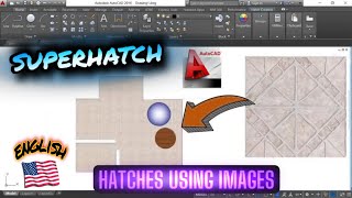 Super hatching in AutoCAD  Superhatch Command in AutoCad  Hatch with Images and with Blocks [upl. by Atinauj723]