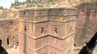 Templo esculpido na pedra em LalibelaEtiópia  Nova África [upl. by Faline]