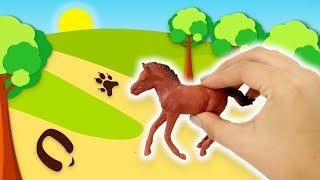 Huellas de animales para niños  video interactivo en español [upl. by Atiuqnahs796]