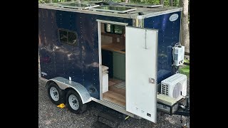 CARGO TRAILER CAMPER CONVERSION Part 1 [upl. by Urbain447]