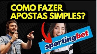 Como fazer uma aposta simples no sportingbet [upl. by Znarf]