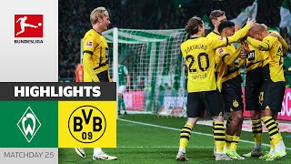 Victory through dream goals despite being outnumbered  SVW  BVB 12  Highlights  MD 25–BL 2324 [upl. by Babita]