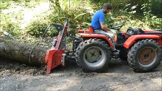 made in home esbosco con trattore Carraro Tigrone forestry Forstanhänger [upl. by Landers266]