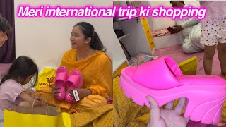 Pehli bar jeans pant li  meri international trip ki shopping  Sitara Yaseen vlog [upl. by Annavoig]