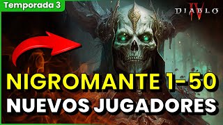 Diablo 4 NIGROMANTE Build para NUEVOS JUGADORES [upl. by Anahpos]