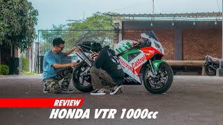 HONDA VTR 1000CC MOTOR LANGKA DI INDONESIA [upl. by Ymaral584]