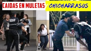 CAÍDAS EN MULETAS y CHICHARRAZOS EN SINALOA  Crutches And Tasers PRANK [upl. by Efeek834]