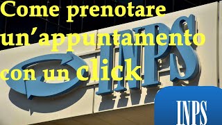 Come prenotare unappuntamento in sede INPS [upl. by Callie113]