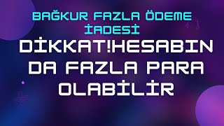 Bağkur Fazla Ödeme İadesi EDevlet amp Kolayca Başvur [upl. by Ruffin]