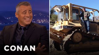 Matt LeBlancs Ranch Has A Bulldozer  CONAN on TBS [upl. by Aivilys]