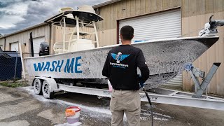 How to Properly Hand Wash a Boat for Beginners [upl. by Eidnil]