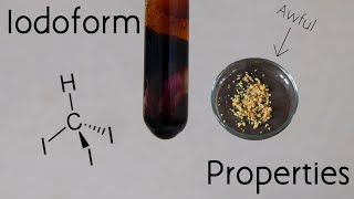 Properties and reactions of Iodoform  Triiodomethane [upl. by Snoddy]