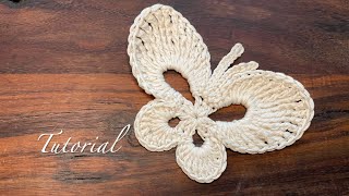 🦋 How to Crochet an Elegant Butterfly 🦋 StepbyStep Crochet Tutorial 🦋hækle en smuk Sommerfugl 🦋 [upl. by Pomfrey]