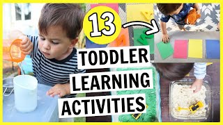 13 Toddler Activities for Learning You Can Do At Home  12 year olds [upl. by Fee]