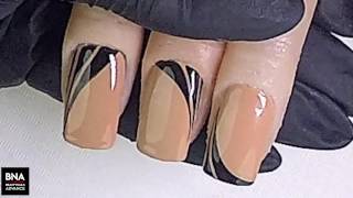 ONGLE EN GEL DE COULEUR CREME NUDE  MANUCURE TUTO NAIL ART TRES FACILE ♡ [upl. by Lanoil]