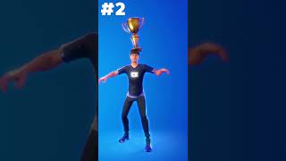 Rarest Fortnite Emotes fortniteemote fortnite top5 [upl. by Larkins]