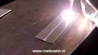 Aluminium TIG lassen vloeien AC GTAW alu melt [upl. by Goff]