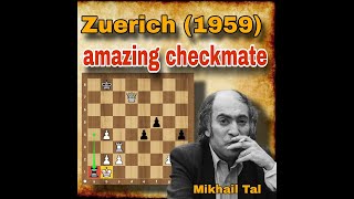 Tal vs E Nievergelt 1959  chalk up another  chessclub0 [upl. by Nets]