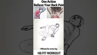 One Exercise Relief Your Back Pain trending youtubeshorts workout [upl. by Goldshell]